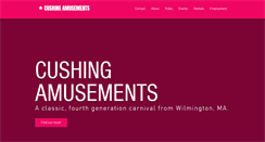 Desktop Screenshot of cushingamusements.com